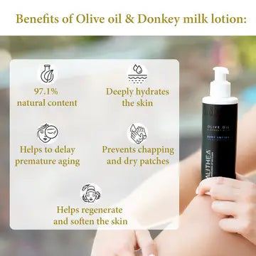 Calithea Natural, Organic, Olive Oil Donkey Milk Body Lotion