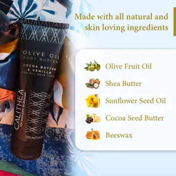 Calithea Organic Body Butter with Cocoa Butter & Vanilla