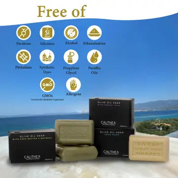 100% Natural, Organic, Cleanskin & Body Care Olive Oil Soap